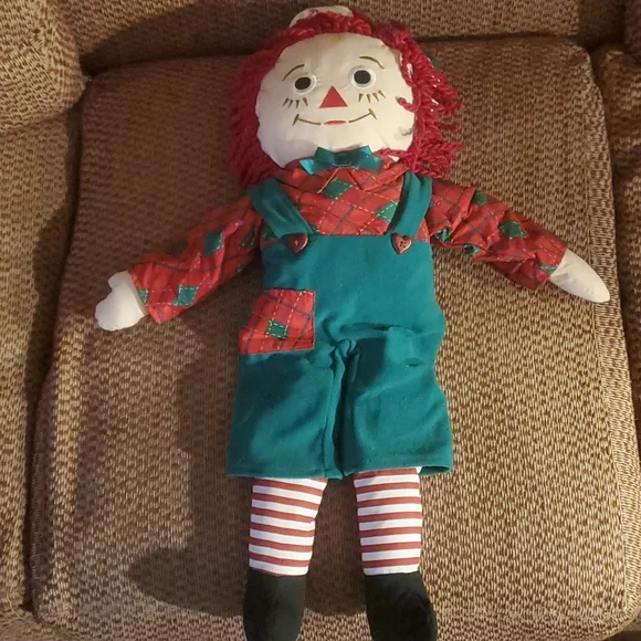 Raggedy Ann & Andy in Christmas Outfit - Picture 4 of 5